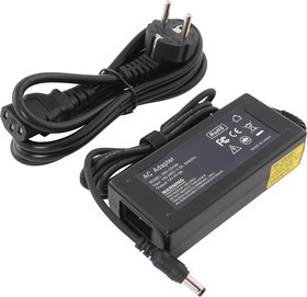 Блок питания (сетевой адаптер) для лед подсветки 12V 5A 60W 5.5мм х 2.5мм черный, с сетевым кабелем