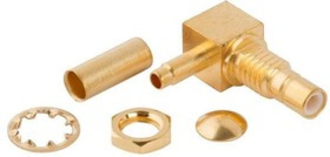 903-422J-51A, RF Connectors / Coaxial Connectors R/A crimp jack