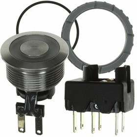 1241.6934.1122000, Переключатель: антивандальный, Пол: 2, DPDT, 3A/250ВAC, IP67, d22мм