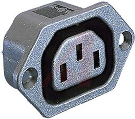 PX0675/28, 15A, 250 V ac Female Flange Mount IEC Filter PX0675/28, Solder None Fuse