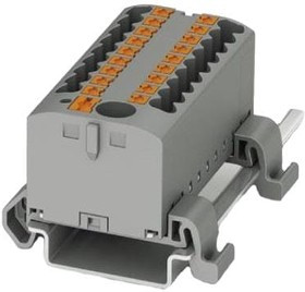 3273242, DIN Rail Terminal Blocks PTFIX6/18X2,5NS35AGY 2.5mm2 w/6mm2 feedi