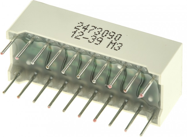 DC-10SGWA, DC-10SGWA Light Bar LED Display, Green 21 mcd