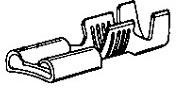150530-1 (Cut Strip), Terminals FASTON RECEPTACLE Cut Strip of 100