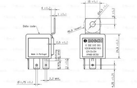 0332015001, Реле FORD BOSCH