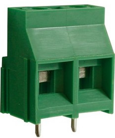 CTBP04VZ/2, Wire-To-Board Terminal Block, THT, 9.5mm Pitch, Right Angle, Screw, Rising Clamp, 2 Poles