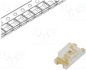 NTE30076, LED; SMD; 1206; yellow; 30?100mcd; 3.2x1.6mm; 140°; 2?2.4V; 20mA