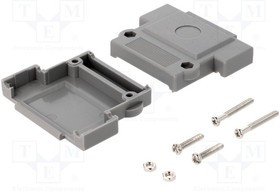 DFCK25-P-K, Корпус для разъемов D-Sub, Фиксация винтами, прямой, UNC4-40