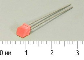Светодиод 3 x 3 x 5,5, красный, 8, 110, красный матовый, L-704ID; №5405 R СД 3 x 3 x 5,5\кр\ 8\110\кр мат\L-704ID\