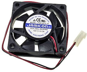 JF0615B1H-R, (60*60*15 12V разъем 2pin), Вентилятор 12В 60х60х15мм, B 4500об/мин., 26.1м3/час, 30.5дБ, подшипник качения JF0615B1H-R, (60*60*15 12V разъем 2pin), Вентилятор 12В 60х60х15мм, B 4500об/мин., 26.1м3/час, 30.5дБ, подшипник качения