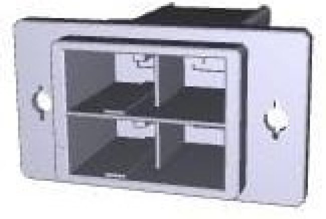 1-917809-2, Headers &amp; Wire Housings TAB HSG D/R 4P X-X