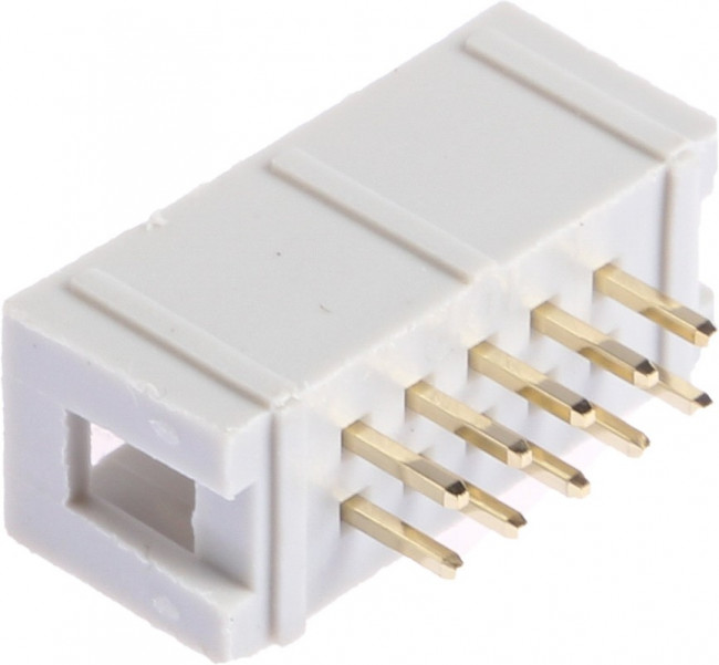 10-Way IDC Connector Plug for Through Hole Mount, 2-Row 10-Way IDC Connector Plug for Through Hole Mount, 2-Row