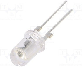 OSB4XA5B91R-150MA, LED; 5mm; blue; 7000?8400mcd; 90°; Front: convex; 3.3?3.8V; 10?12lm
