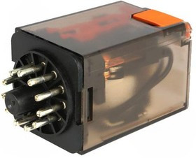 MT3230C4, Реле питания, 3PDT, 24 В DC, 10 А, MT, Гнездо, Без Защелки