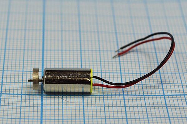 Вибромотор 1.3В, 9000 оборот/мин; №4348 двиг вибро 1,3В\0,08А\\ 9000\ 6x12m16\QX-6A[Z]\