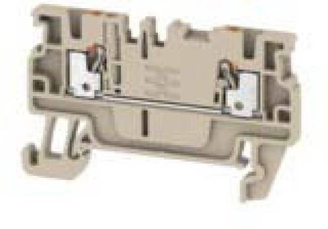 1552790000, A Series Beige DIN Rail Terminal Block, 1.5mm², Single-Level, Push In Termination