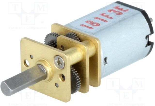 2386, Двигатель: DC, с редуктором, HP, 6ВDC, 1,6А, Ось: D профиль, 150: 1