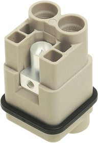 09140022702, Heavy Duty Power Connector Module, 40A, Female, Han-Modular Series, 2 Contacts