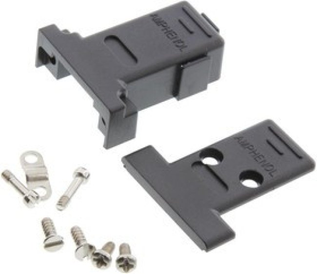 L17158706, D-SUB HOOD, 180DEG, 9POS, THERMOPLASTIC