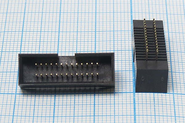 Разъем (IDC) BH1,27-26 вилка, шаг P1.27x2.54, контакты 26P, на плату, BH1.27-26