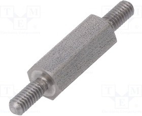 TMM-M2.5X12/DR442, Дистанцирующая стойка с резьбой, 12мм, Внешн.резьба: M2,5