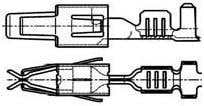 964273-2 (Loose Piece), Automotive Connectors CONT RCPT 1.00-2.50 Loose Piece