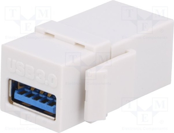 LOG-NK0015, Гнездо, соединитель, 2x "мама", гнездо USB A x2, прямой, USB 3.0