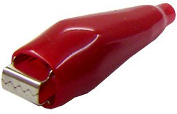 AG-125S-C-104-R, зажим крокодил с изоляцией красн. 25А