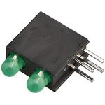 L-934EB/2GD, LED; в корпусе; зеленый; 3мм; Кол-во диод: 2; 20мА; 60°; 2,2?2,5В