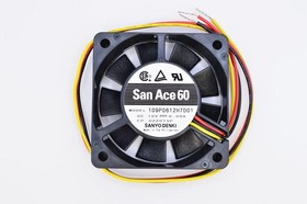 Вентилятор Sanyo Denki 109P0612H7D01 60x15мм 12V 0.09A 3pin Вентилятор Sanyo Denki 109P0612H7D01 60x15мм 12V 0.09A 3pin