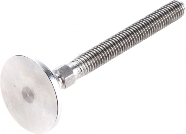 A080/004, M10 Stainless Steel Adjustable Foot, 600kg Static Load Capacity 10° Tilt Angle