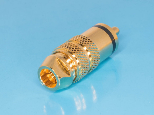 RPC-3GT-B, Разъем RCA-тюльпан, вилка на кабель, позолоченный, изолятор тефлон, черный RPC-3GT-B, Разъем RCA-тюльпан, вилка на кабель, позолоченный, изолятор тефлон, черный