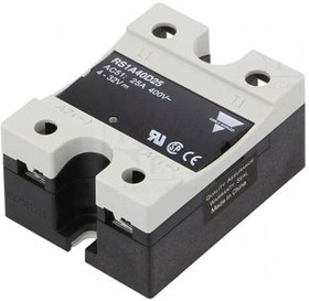 RS1A40D25, Solid State Relays - Industrial Mount SSR ZS 400V 25A 4.5-32 VDC LED