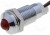 AMQD08/ALD504L030, Индикат.лампа: LED, выпуклый, 24ВDC, Отв: d8мм, Корпус: серебристый