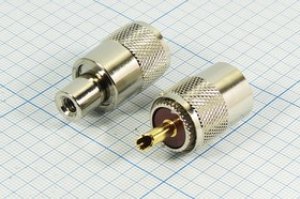 Разъем UHF вилка, RG58, вкручиваемый Разъем UHF вилка, RG58, вкручиваемый
