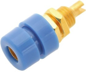 930176702, Blue Female Banana Plug Solder 30 V ac, 60 V dc