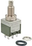 MB2085SD3W01, Switch Push Button ON ON DPDT Round Plunger 6A 250VAC 30VDC Alternate Contact Panel Mount Solder Lug