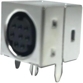 KMDGX-8S-BS, Circular DIN Connectors 8P R/A FULL SHIELD GOLD PLATED