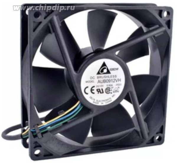 Вентилятор Delta Electronics AUB0912VH 92x92x25 12V 0.6 4pin