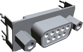 7-1393740-0, Amplimite HD-20 9 Way Through Hole D-sub Connector Socket, 2.74mm Pitch