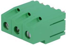 MKDSP10/3-10.16, Зажимная рейка для печатных плат, угловой 90°, 10,16мм, на PCB