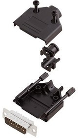 6355-0033-02, DA-15 Plug D-Sub Connector Kit, Steel