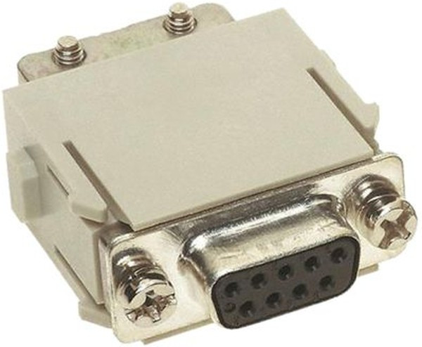 09140093101, D-Sub Standard Connectors D-SUB MODULE FEMALE CRIMP