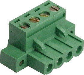 KLS2-EDCKM-5.00-04P-4S (5ESDVM-04P), Клеммник на кабель 4-контактный, 5мм