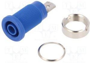 SEB 7080 Ni / BL, Safety threaded socket, 1000 V CAT III SEB 7080 Ni / BL, Safety threaded socket, 1000 V CAT III