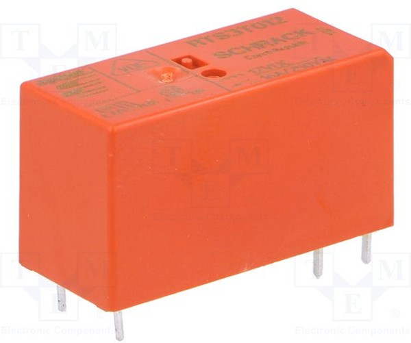 1415898, (RTS3T012), Реле силовое, без защелки, SPST-NO, 12В DC, 16А