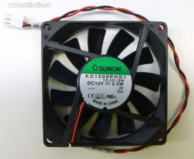 Вентилятор SUNON KD1208PHB1 12V 2,5 W 3-pin 80x80x15