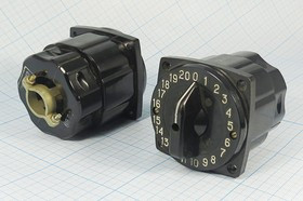 Переключатель галетный, 20П, 20Н ПТИ-М