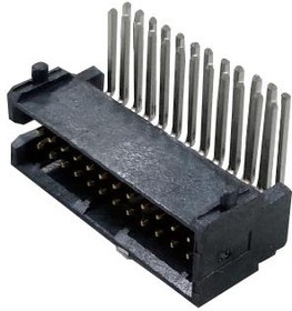 201021-2024, Board to Board &amp; Mezzanine Connectors SlimGrid 24Ckt HDR TH RA SHRD 4mm TL