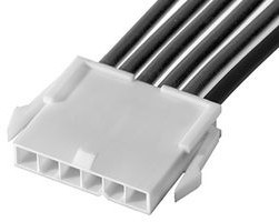 215323-1061, Rectangular Cable Assemblies MINIFIT JR SR M-S 6CKT 150MM Sn