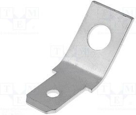 FS2257, Наконечник: плоский, 6,3мм, 0,8мм, "папа", M4, винтами, латунь